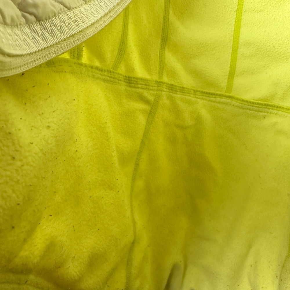 LULULEMON RUN BUNDLE UP GOOSE DOWN JACKET CLARITY YELLOW POLAR CREAM SIZE 2 - Picture 11 of 17